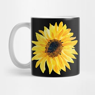 Watercolor Style Sunflower Floral Flower Mug